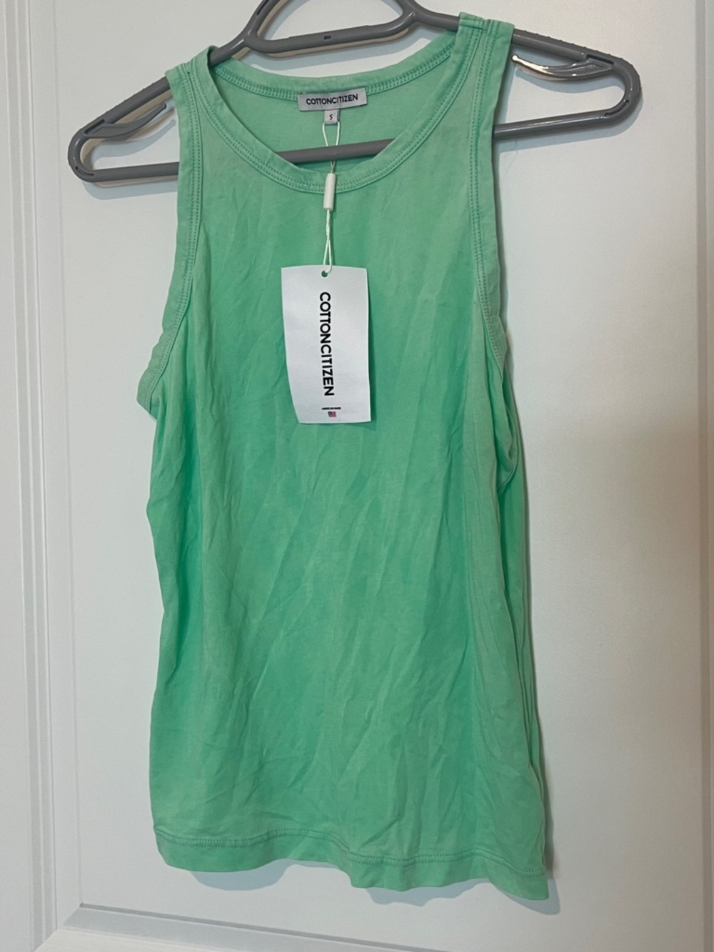Cotton Citizen Women’s Mint Green Sleeveless Tank